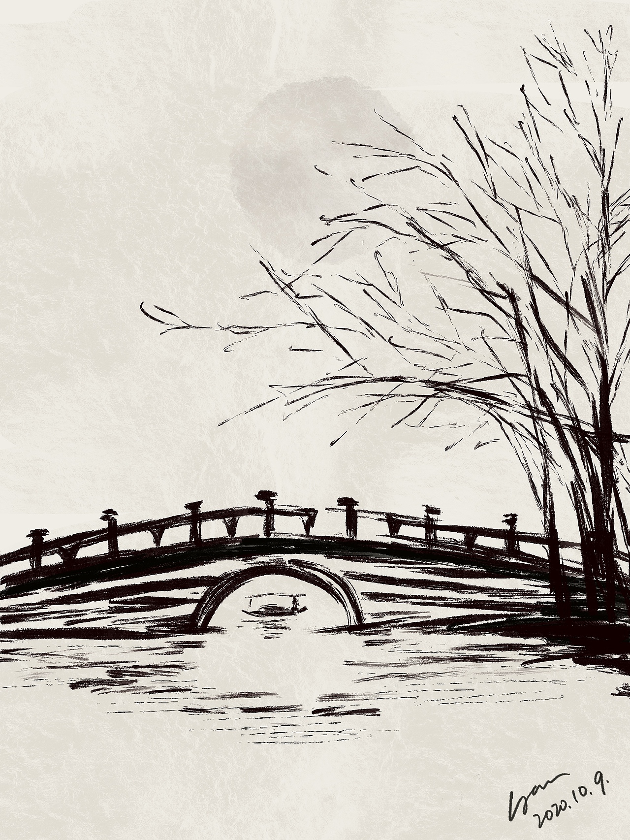 中国石桥|插画|艺术插画|yy4yanyan_原创作品-站酷zcool