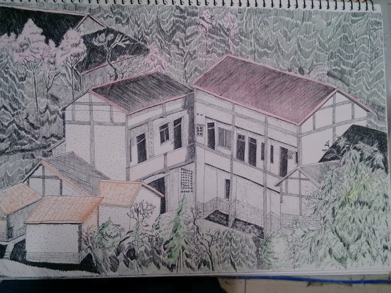 钢笔速写（图ZNTk1NjM0MTI=） - 艺术插画 - 站酷设计师甲甲玲原创素材 - 站酷ZCOOL