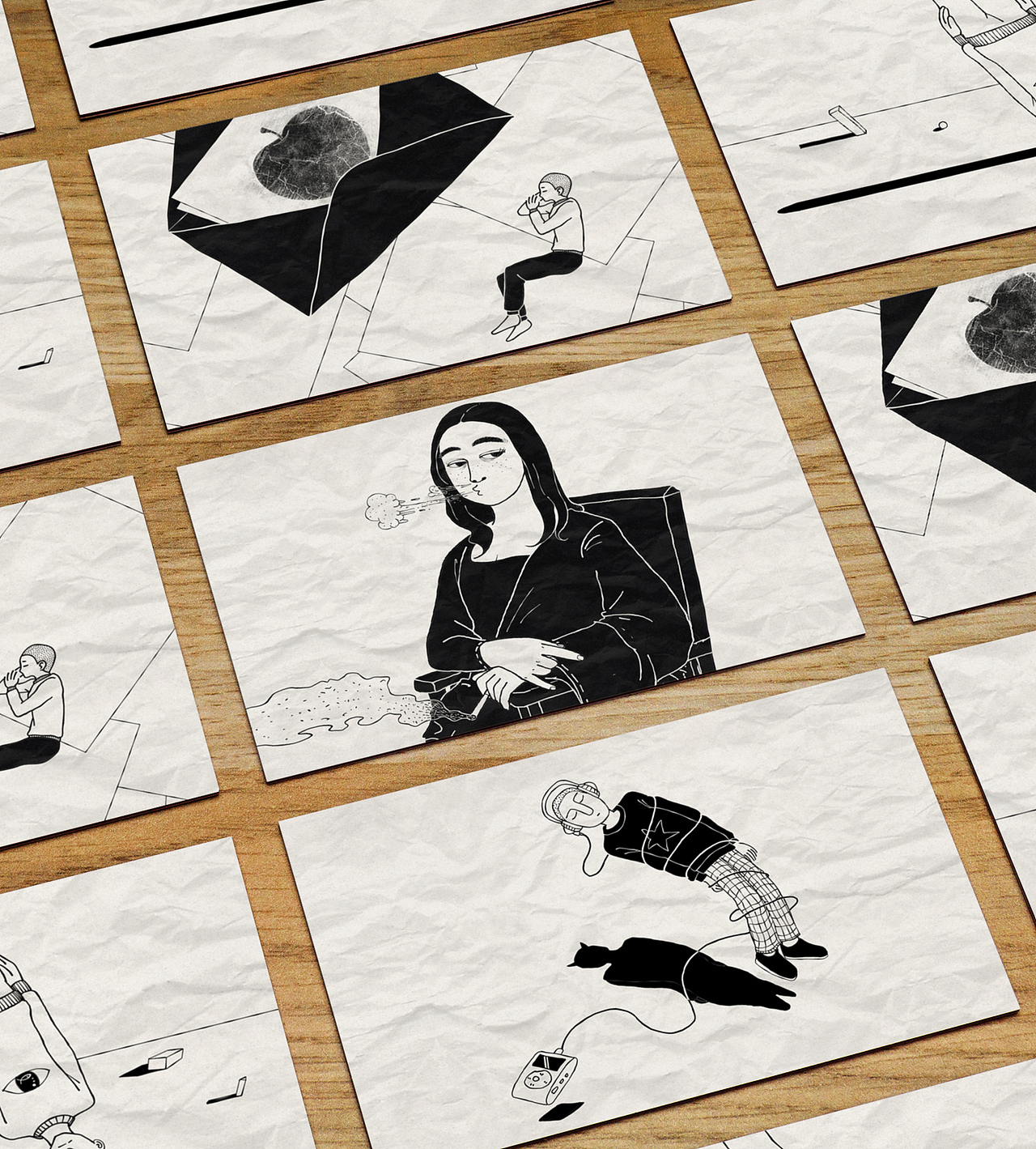 每日一画一歌 311~320（图ZMTAwMDgwNTg4） - 商业插画 - 站酷设计师愚木混株Hello原创素材 - 站酷ZCOOL