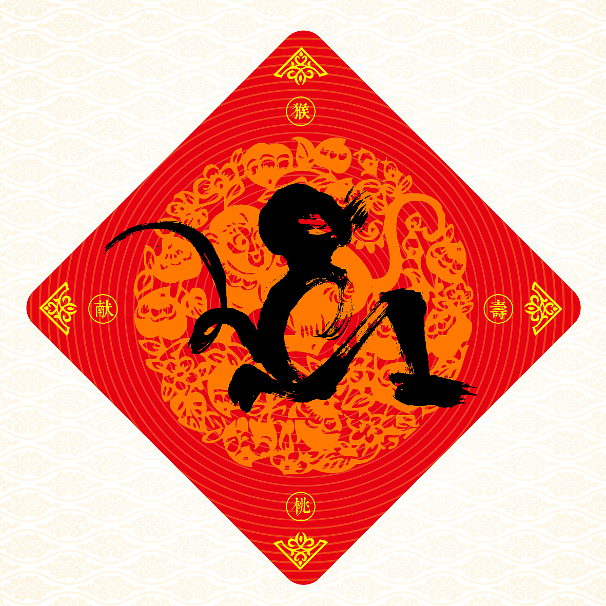 十二生肖字体设计（图ZMjUyNTU1NzY=） - 字体/字形 - 站酷设计师是無山居人原创素材 - 站酷ZCOOL