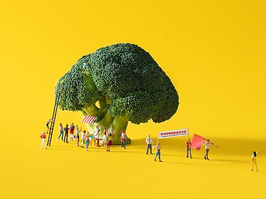 用食物带你去小人国奇幻世界- 微缩摄影小人国缩微摄影