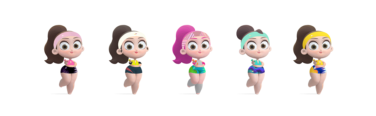 一些女娃娃（图ZMTQ2MDgzNjMy） - 概念设定 - 站酷设计师少年版小智原创素材 - 站酷ZCOOL