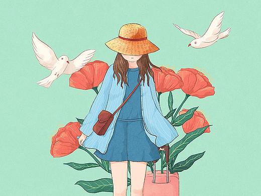 六月插画-去旅行吧