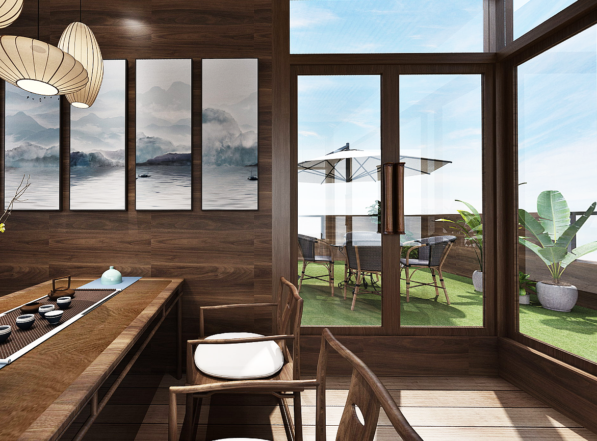 康桥融府163平现代风格装修设计效果图（图ZMjMxNDYzODg4） - 家装设计 - 站酷设计师美的家装饰公司原创素材 - 站酷ZCOOL