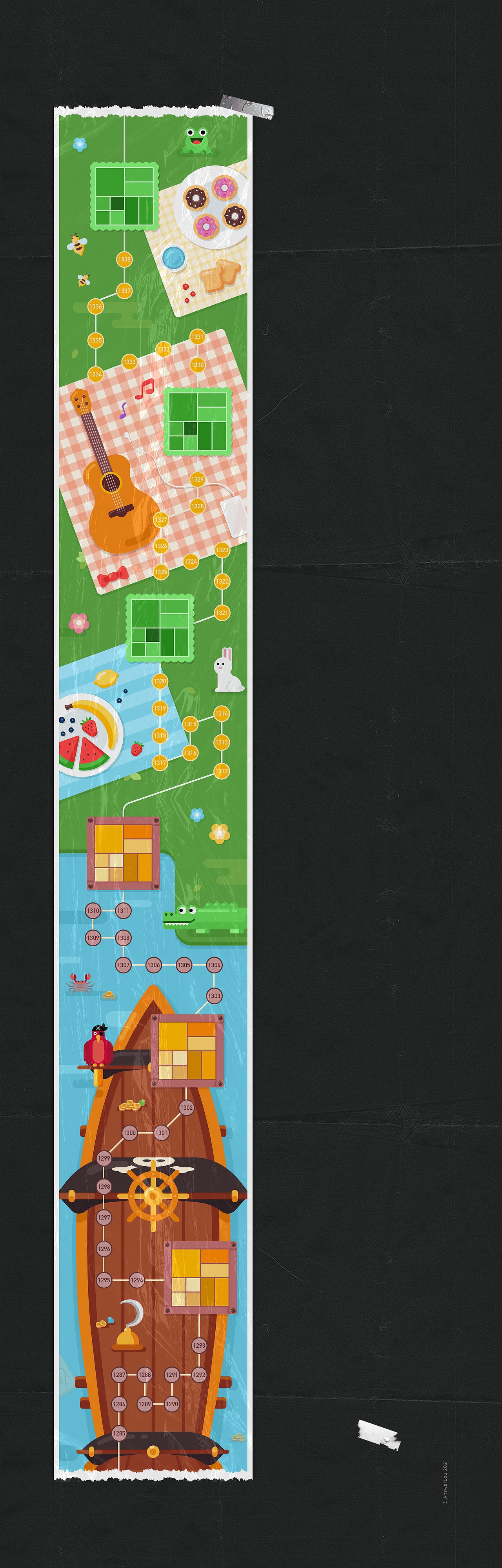 Nonogram Map Design Collection（图ZMjU3OTAzMzMy） - 游戏UI - 站酷设计师AnswerLau原创素材 - 站酷ZCOOL