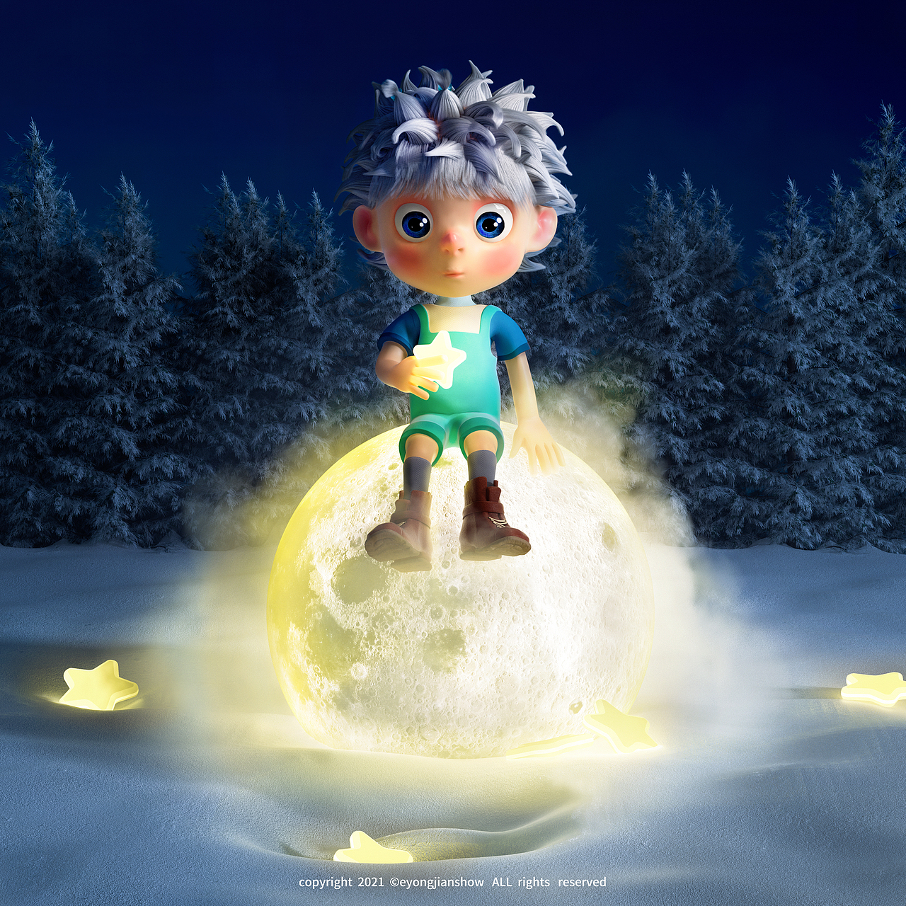 C4D #Frozen dream