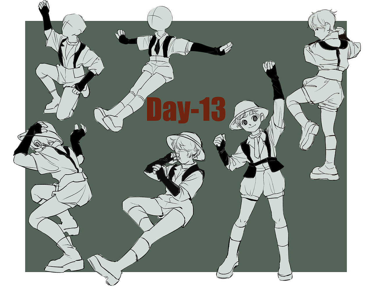 速写60天挑战day1-21（图ZMjg2MTA3Mzg4） - 创作习作 - 站酷设计师三橘插画原创素材 - 站酷ZCOOL