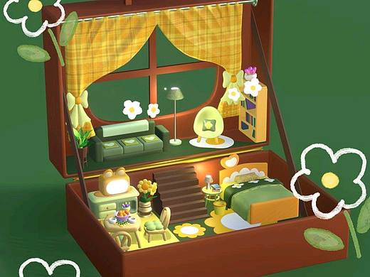 Nomad建模|手提箱小房间🧳