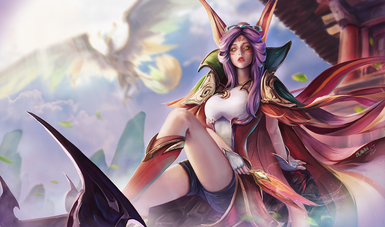 英雄联盟-逆羽-神凰行者-霞-同人