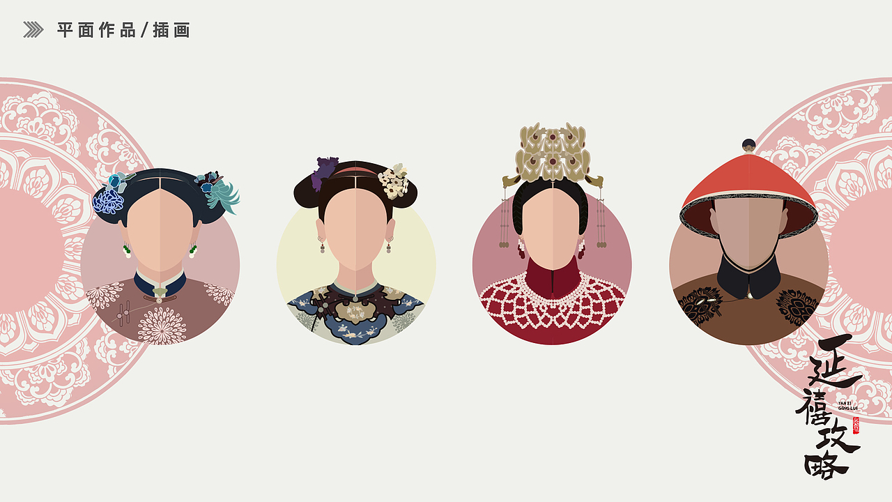 延禧攻略头像（图ZMTM0NjYyMTAw） - 创作习作 - 站酷设计师Jessica920704原创素材 - 站酷ZCOOL