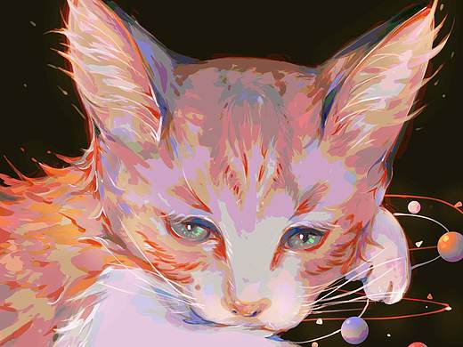 纪念我的猫，它叫微积分（个人主页-ZNDI4NjcxODA=） - 创作习作 - 站酷设计师元子晋原创素材 - 站酷ZCOOL