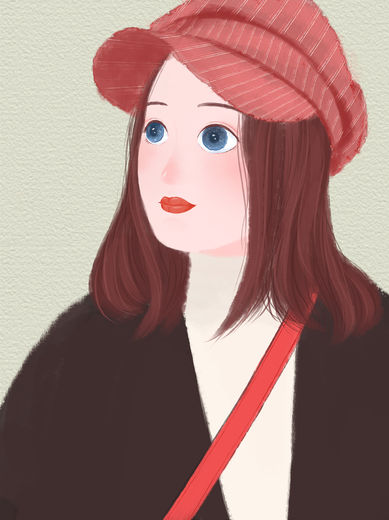 自画像（图ZMjUyNjgzMDA0） - 创作习作 - 站酷设计师linruoxi原创素材 - 站酷ZCOOL