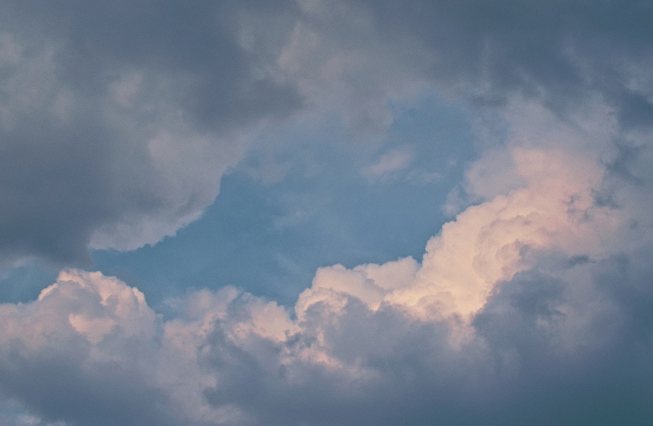 晚霞云彩天空的高清图片-千叶网