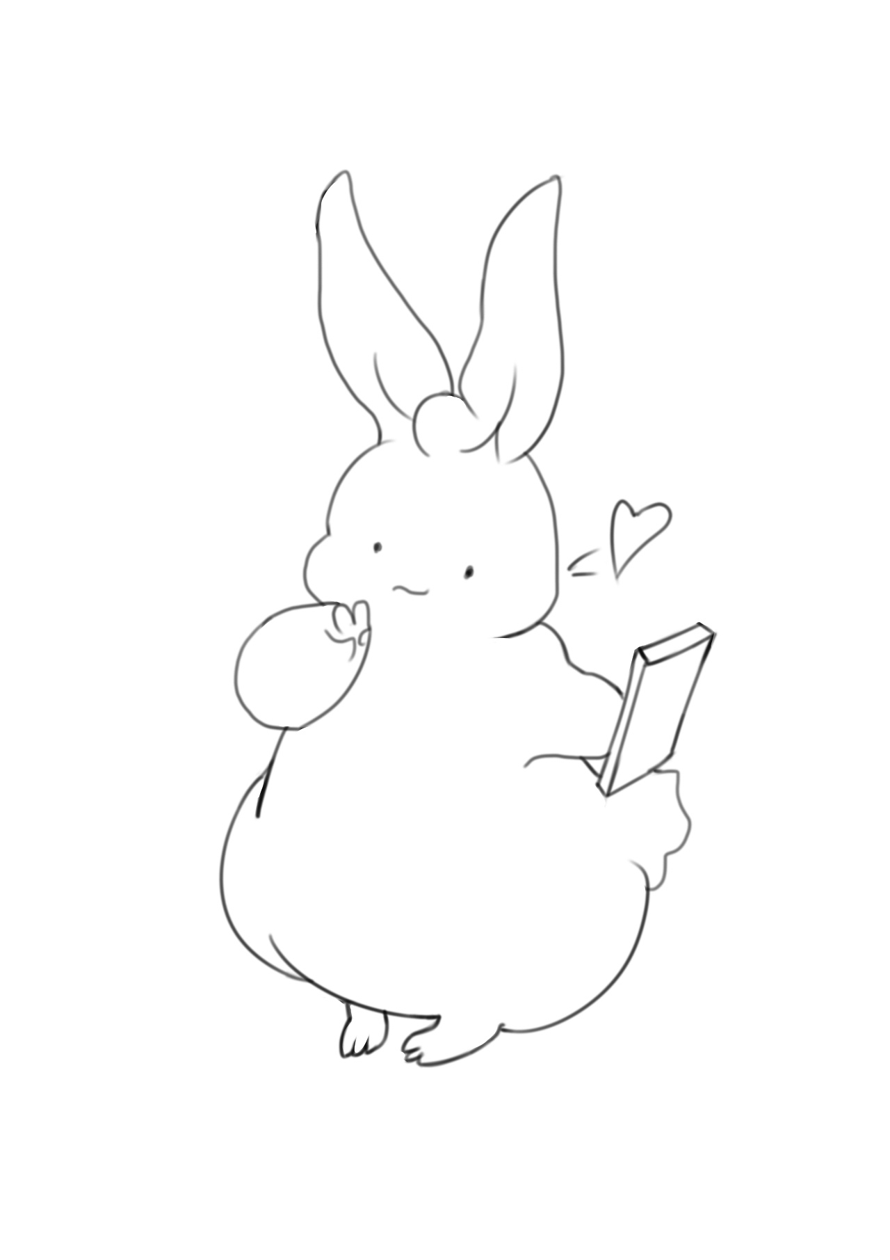 练线——小兔兔|插画|创作习作|岚吱吱 - 临摹作品 - 站酷 (zcool)