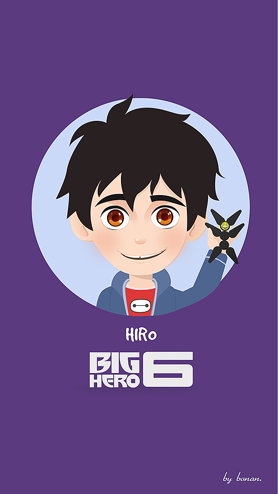 BIG HERO 6 人物插画壁纸（图ZMjUyODYyMzY=） - 图案 - 站酷设计师bonan_wang原创素材 - 站酷ZCOOL
