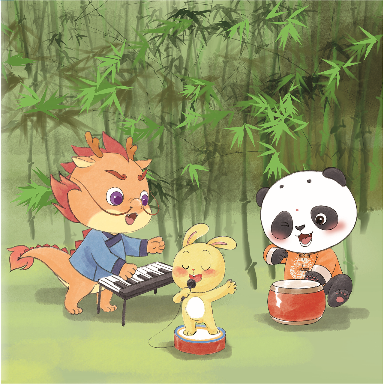 进两年的一些儿童插画(已出版)