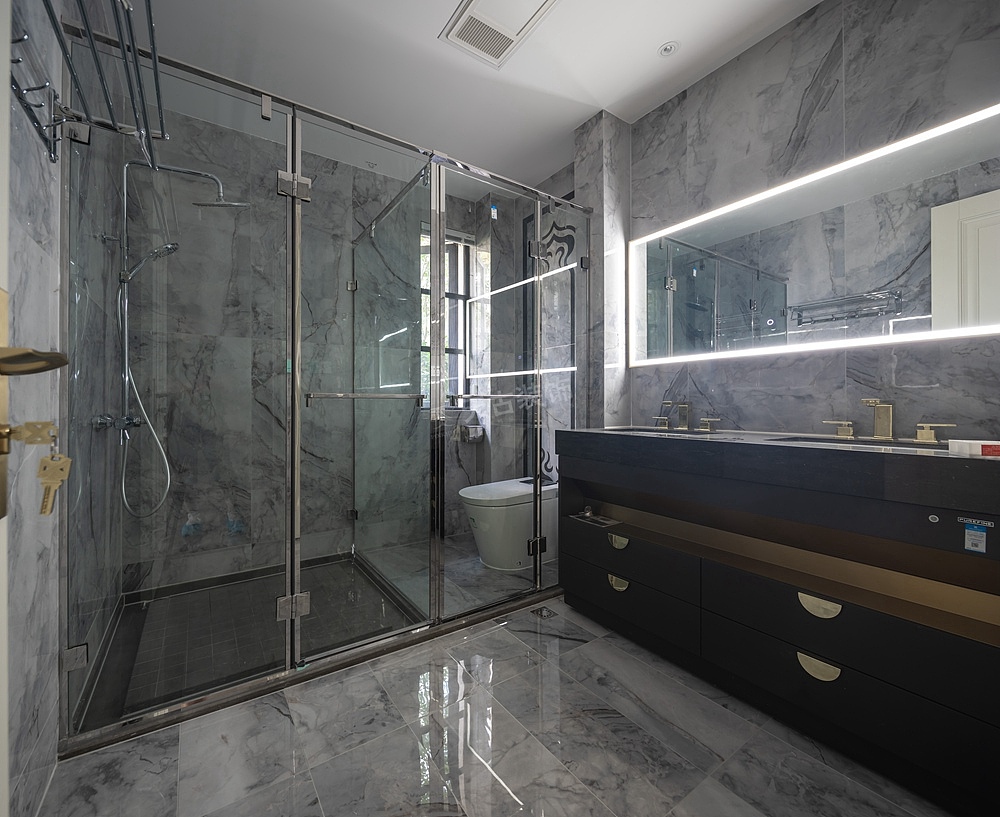 壹江郡193平米装修竣工照:欧式轻奢风格,渝北天古装饰