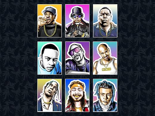 《Hiphop x Vice City》插画艺术项目(个人主页-ZMzM5MDk0MTY=) - 艺术插画 - 站酷设计师Lexkon_Liu原创素材 - 站酷ZCOOL
