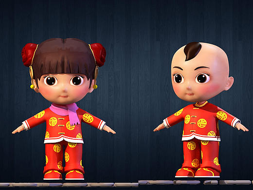 卡通角色3D建模卡通形象设计片头动画制作视频动画