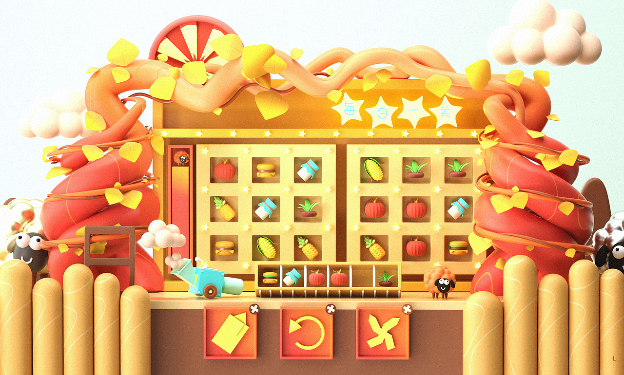 UI小场景建模渲染（图ZMzI1NjEyNjg4） - 场景 - 站酷设计师百里里里里里里原创素材 - 站酷ZCOOL