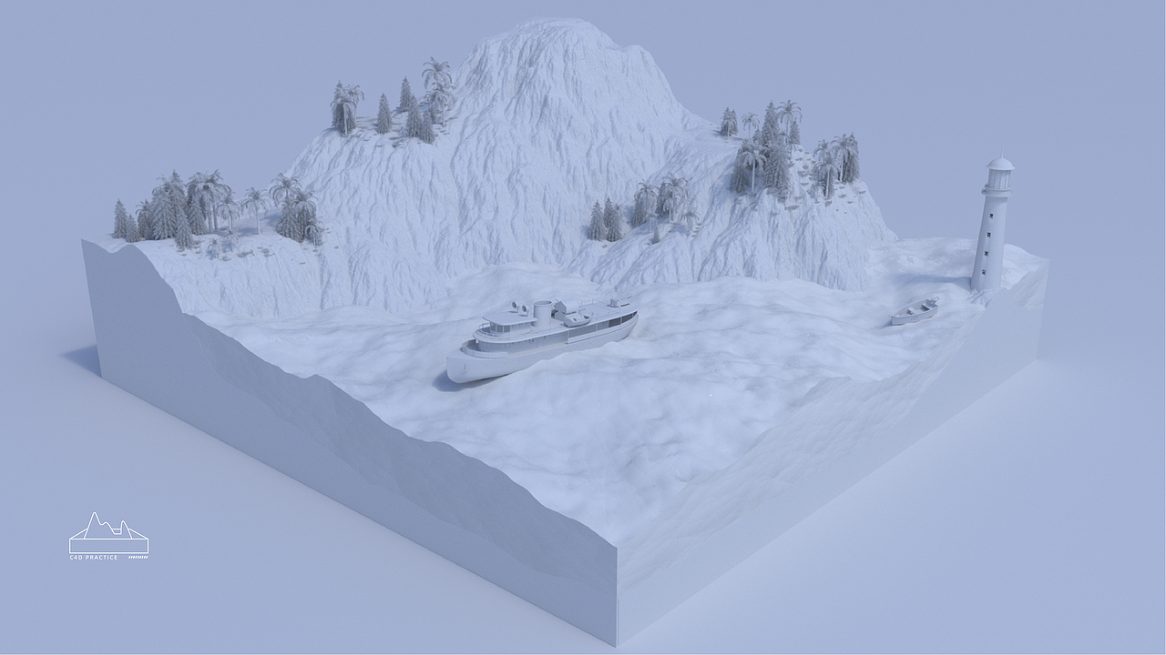 World Creator + C4D 小场景（图ZMzA3NDI4NjU2） - 场景 - 站酷设计师昝智原创素材 - 站酷ZCOOL
