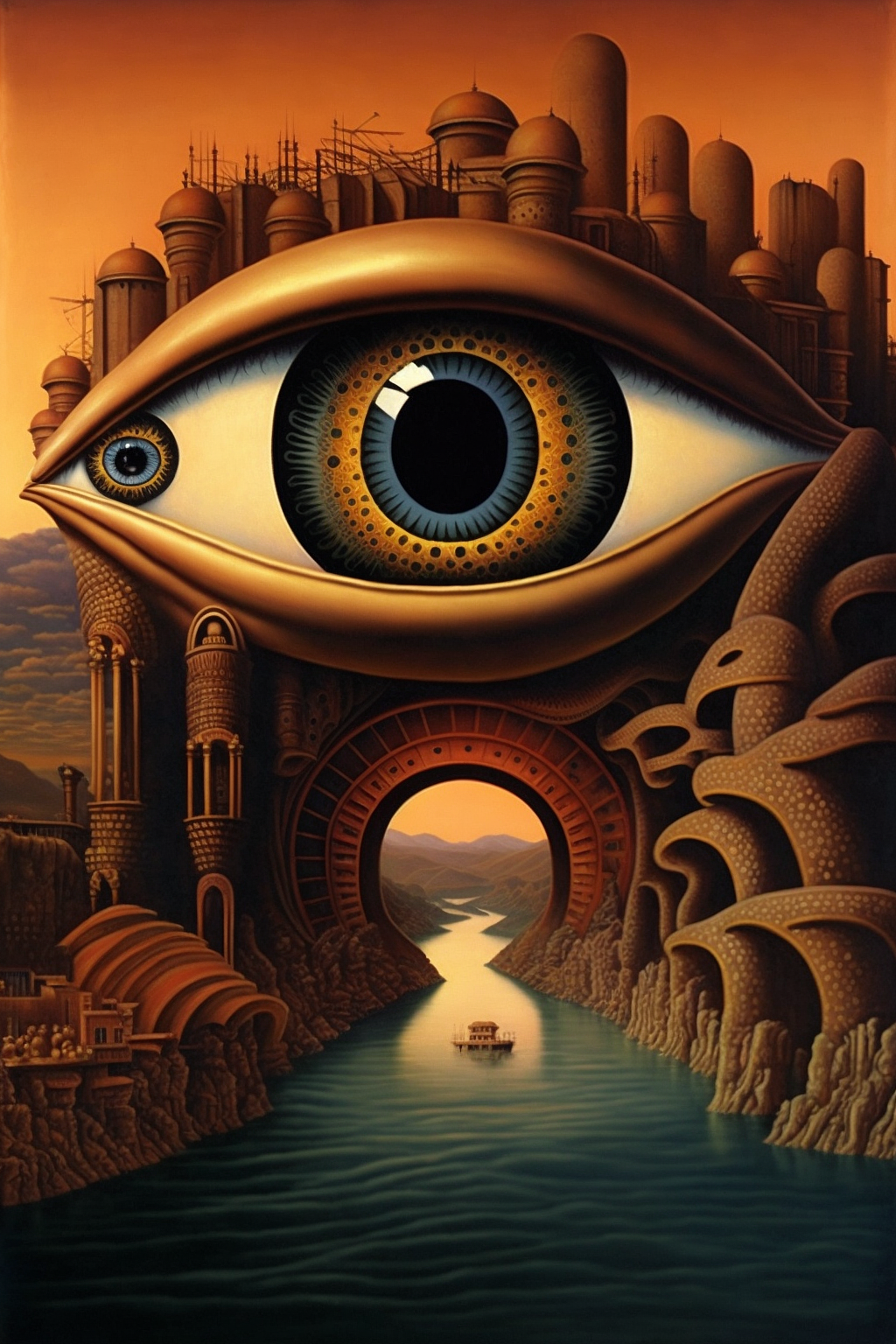 双瞳海港的幻想（图ZMzI5NzI0NTg0） - 建筑/空间 - 站酷设计师凤鸣不仅会画原创素材 - 站酷ZCOOL