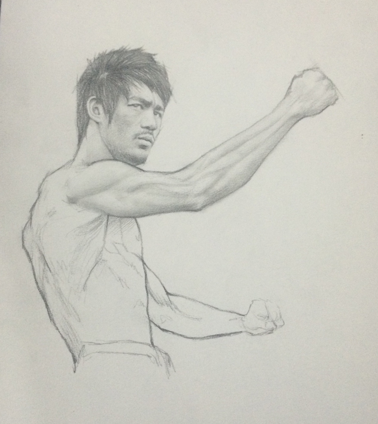 李小龙素描