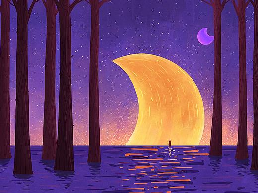 三月插画-月·光 系列