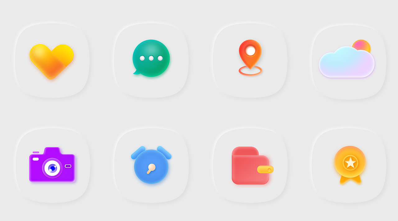 轻拟物图标（图ZMjU1NzUyMzM2） - 图标 - 站酷设计师Yasin设计原创素材 - 站酷ZCOOL