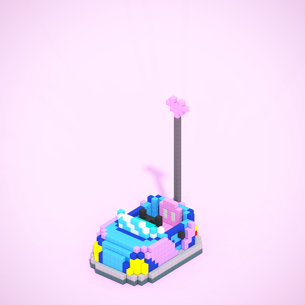 碰碰车（图ZMTM3NjUyMzIw） - 像素画 - 站酷设计师霹雳小闪电原创素材 - 站酷ZCOOL