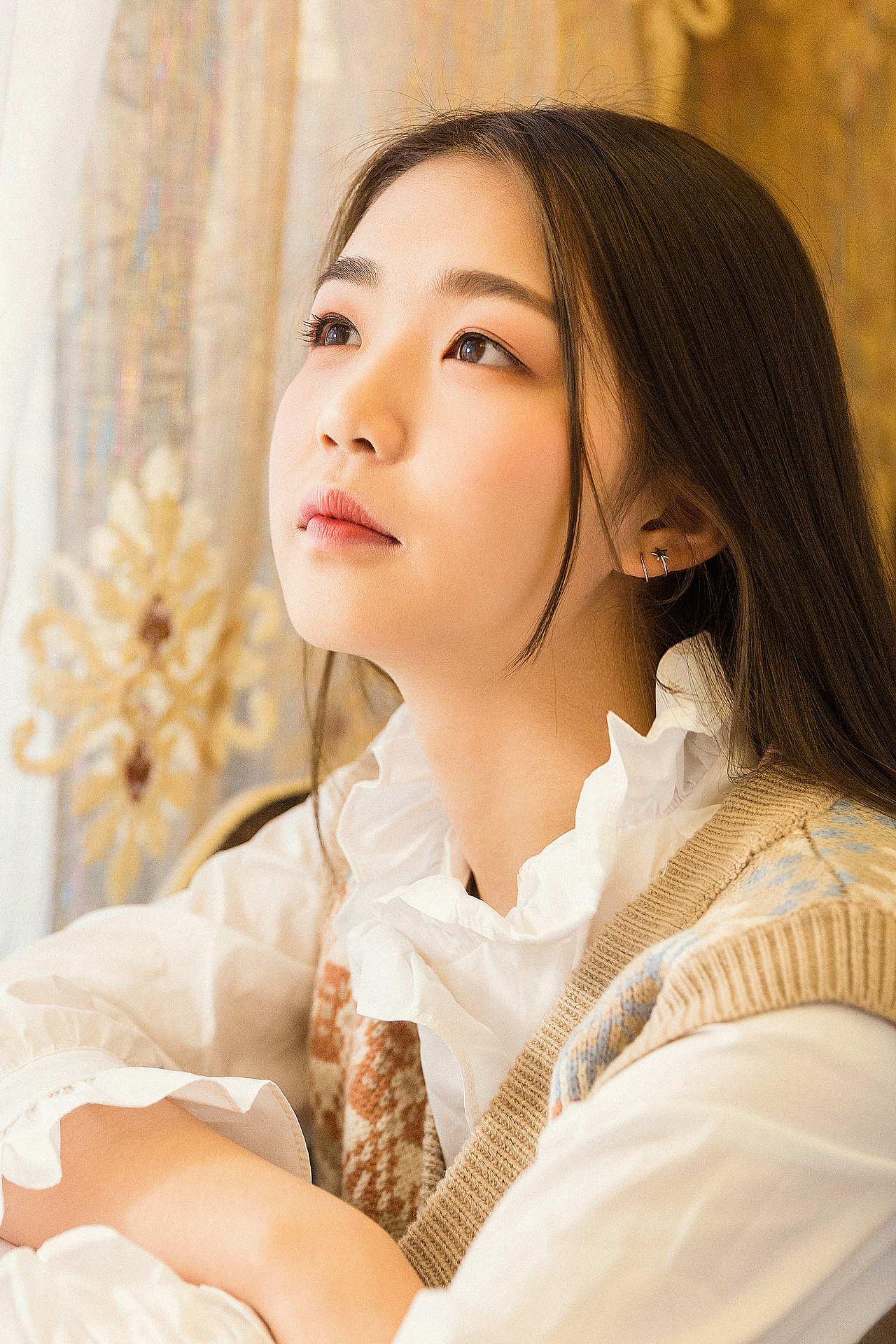 深圳约拍 少女写真 秋冬居家毛衣写真