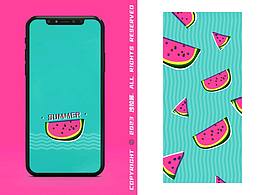 原创壁纸|夏日就要清凉快乐🍉🍉