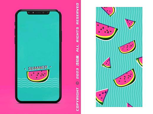 原创壁纸|夏日就要清凉快乐🍉🍉