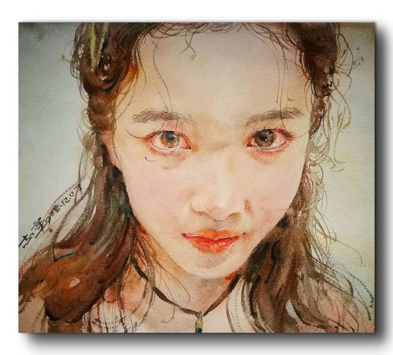 凝眸（图ZNjU1MDY5MTY=） - 绘画 - 站酷设计师龚志宇原创素材 - 站酷ZCOOL