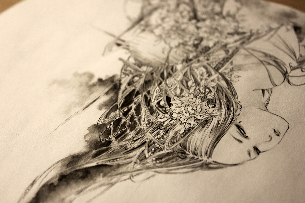 一抹枯躯唱相思|插画|创作习作|画师杉泽 - 原创作品 - 站酷 (zcool)