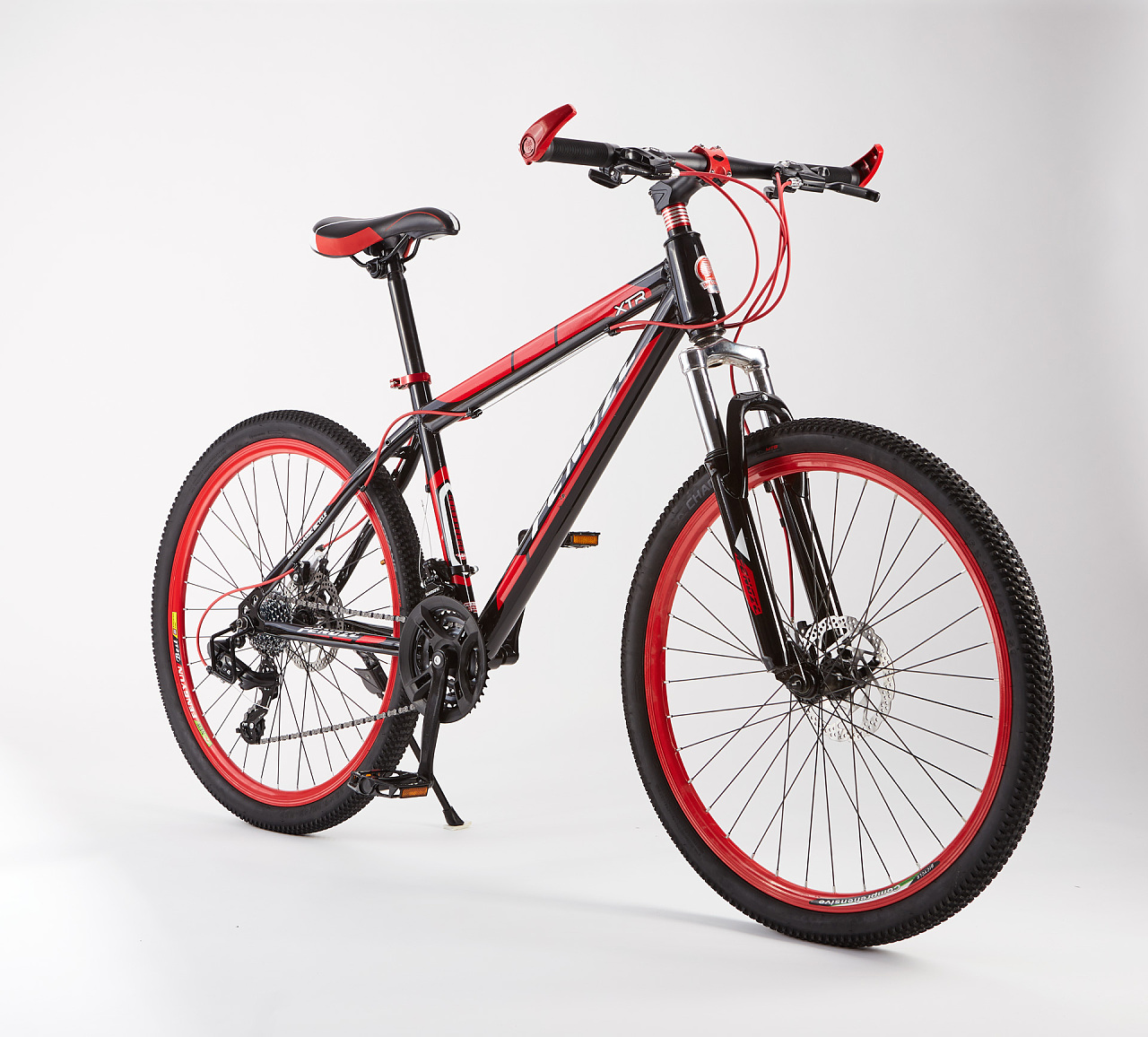 自行车，红色，弯曲，郊游，低碳，交通工具-比格设计