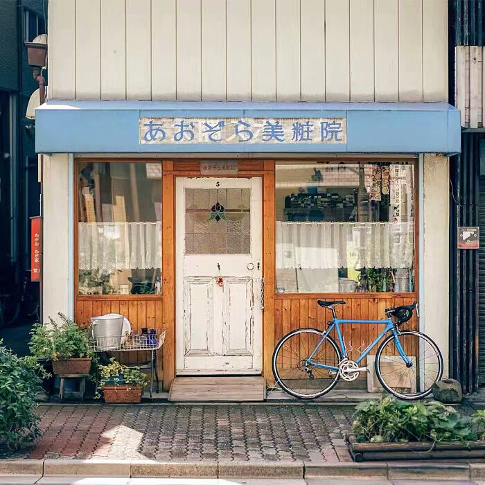 街边店铺插画
