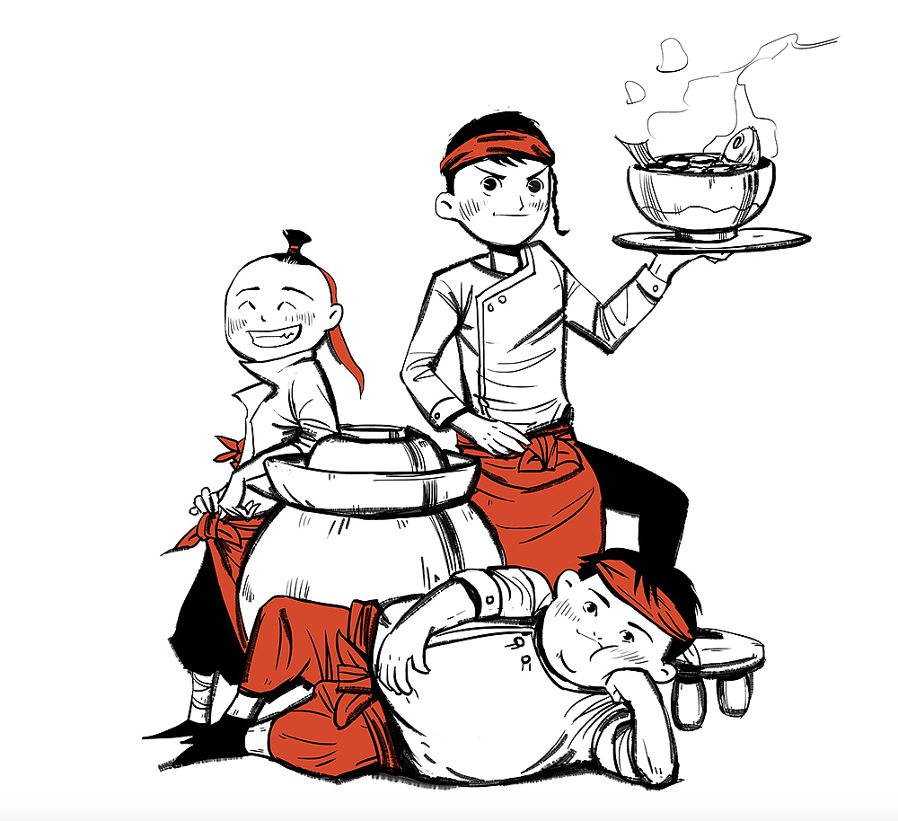 愚小二酸菜鱼插画设计（图ZMTIxNTE4NjY0） - 商业插画 - 站酷设计师W_云峰原创素材 - 站酷ZCOOL