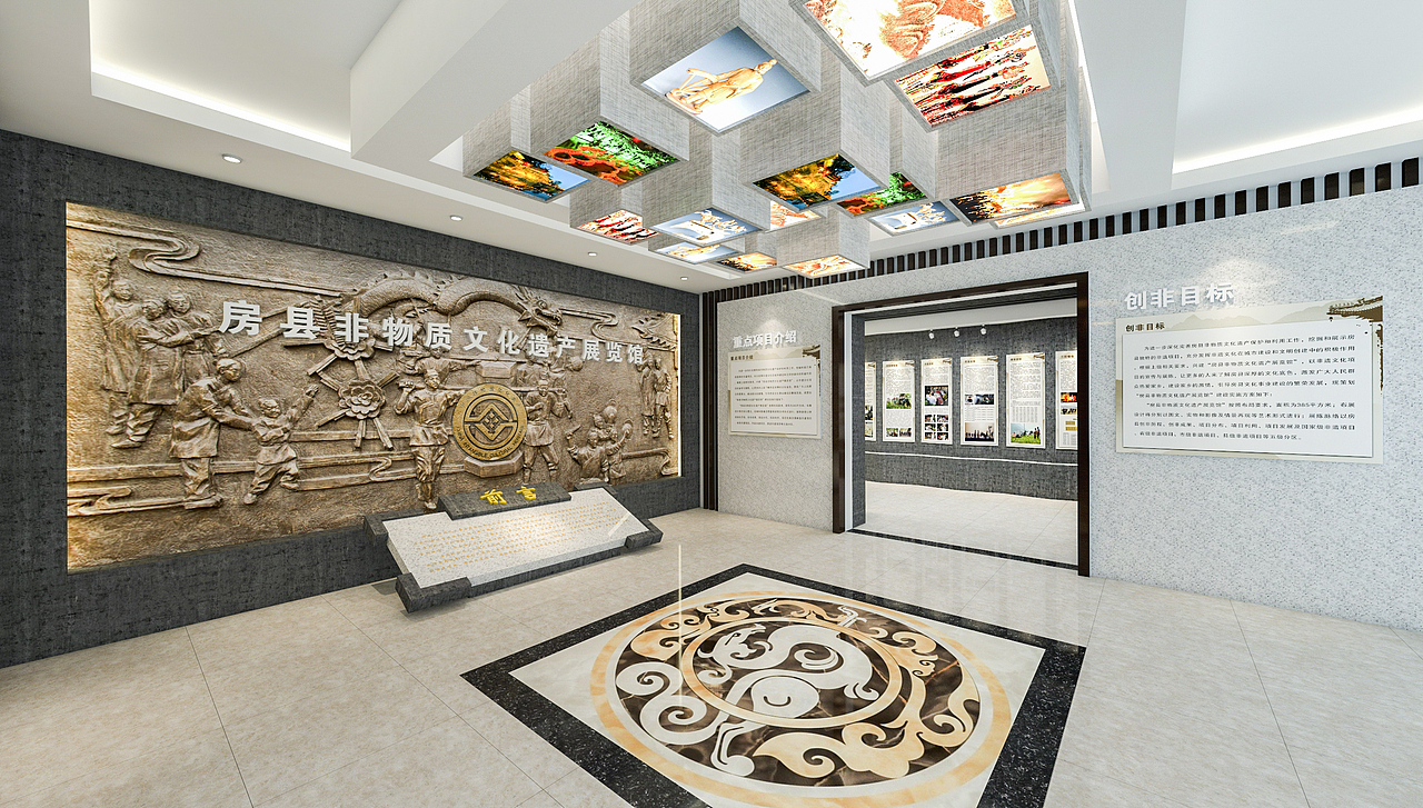 非物质文化遗产展厅（图ZMTM4MjA2MDQ0） - 建筑/空间 - 站酷设计师chinafeel原创素材 - 站酷ZCOOL