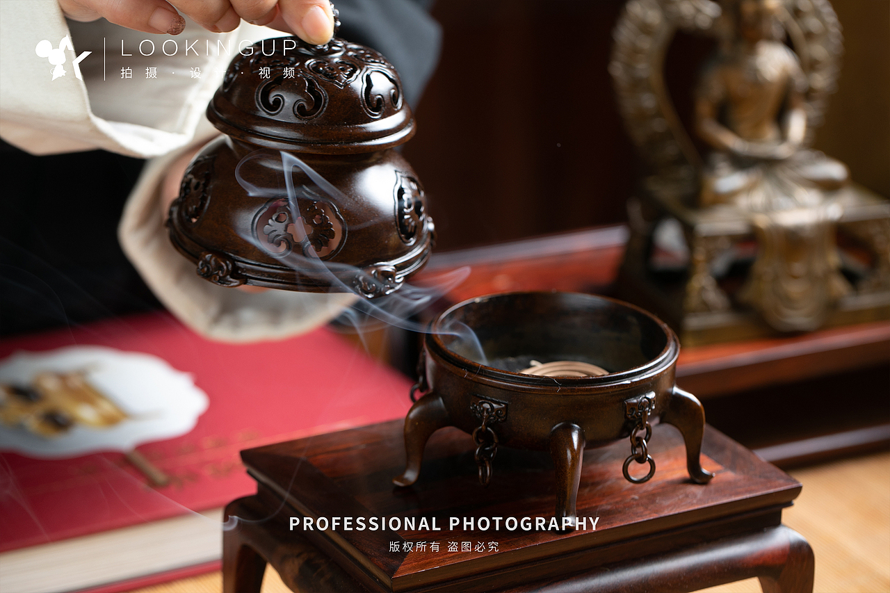 天津铜炉产品电商拍摄-吱知视觉