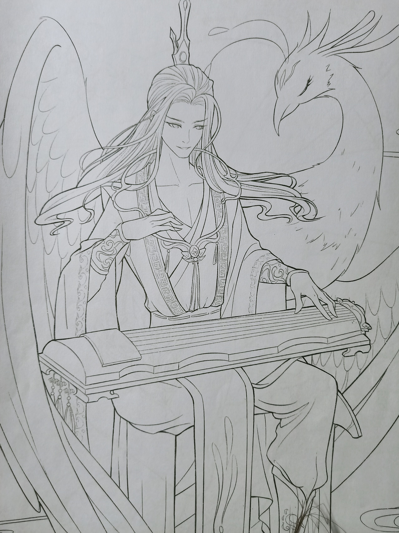 《山海经》人物线描_湛海深蓝-站酷zcool