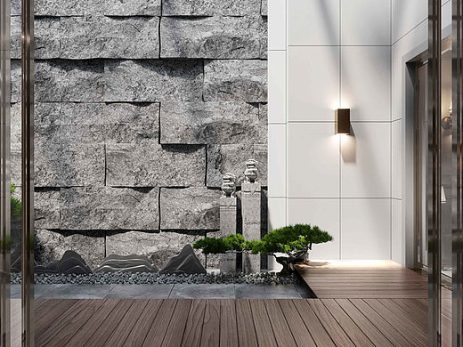 万科城别墅. 客厅与地下室设计