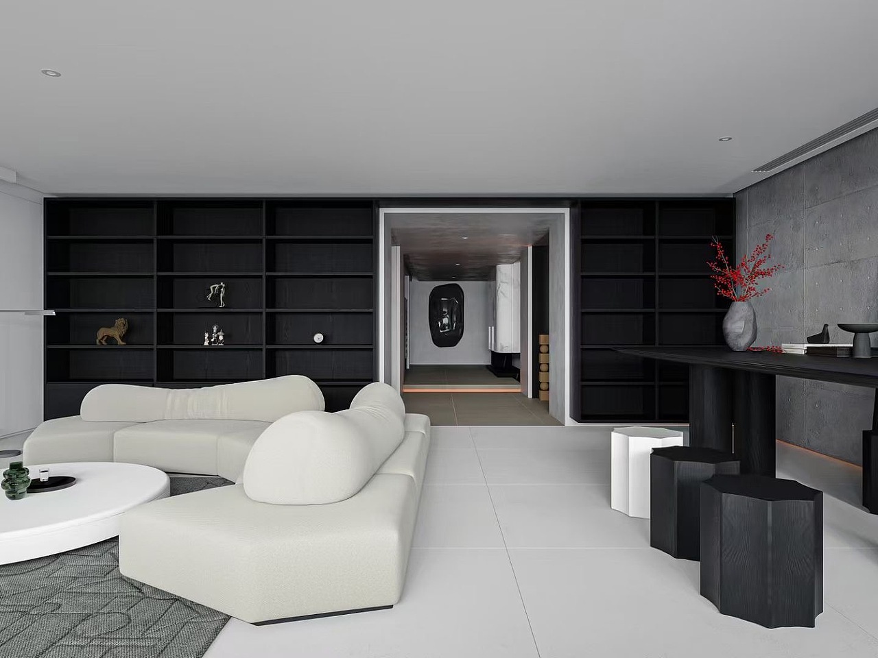 因果皆是缘，黑白灰三色的交融触碰!（图ZMzc0MTMyOTky） - 建筑/空间 - 站酷设计师回家干甚原创素材 - 站酷ZCOOL