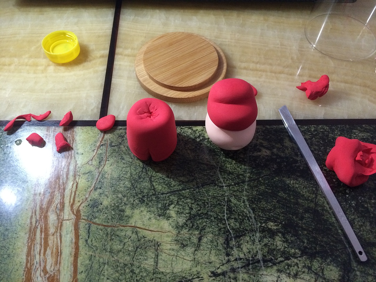 手工作品超轻粘土小财神玉如意金元宝富甲天下