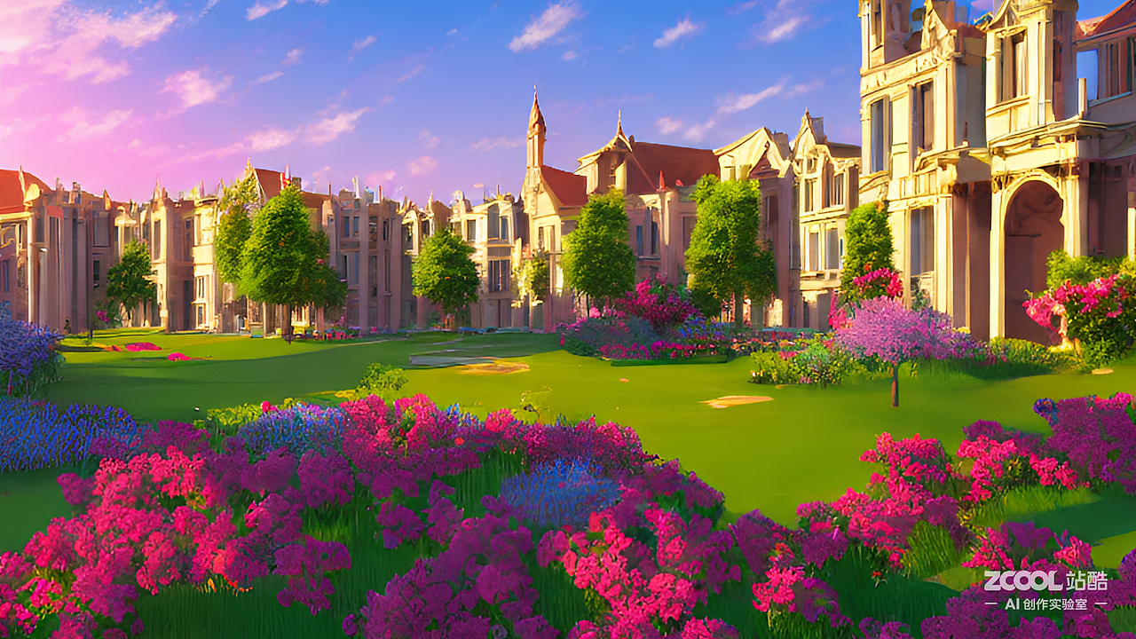 #AI创作实验室#【组图】宫殿门前花满庭