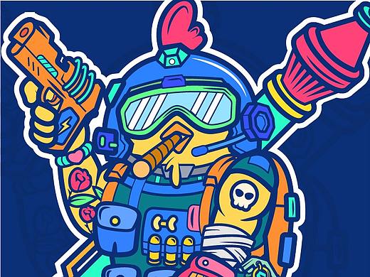 钢枪小鸡（个人主页-ZNDM0ODE2MjQ=） - 创作习作 - 站酷设计师尹开门原创素材 - 站酷ZCOOL