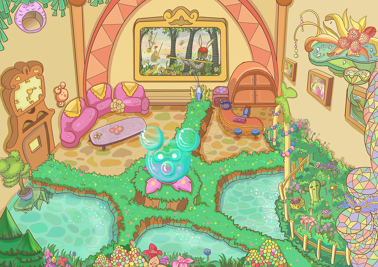 糖果色的小小世界（图ZMjU2MTgxNDA=） - 儿童插画 - 站酷设计师小耳朵Tiki原创素材 - 站酷ZCOOL