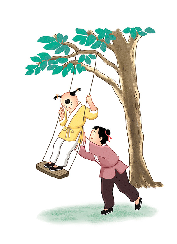 古代小孩嬉戏图