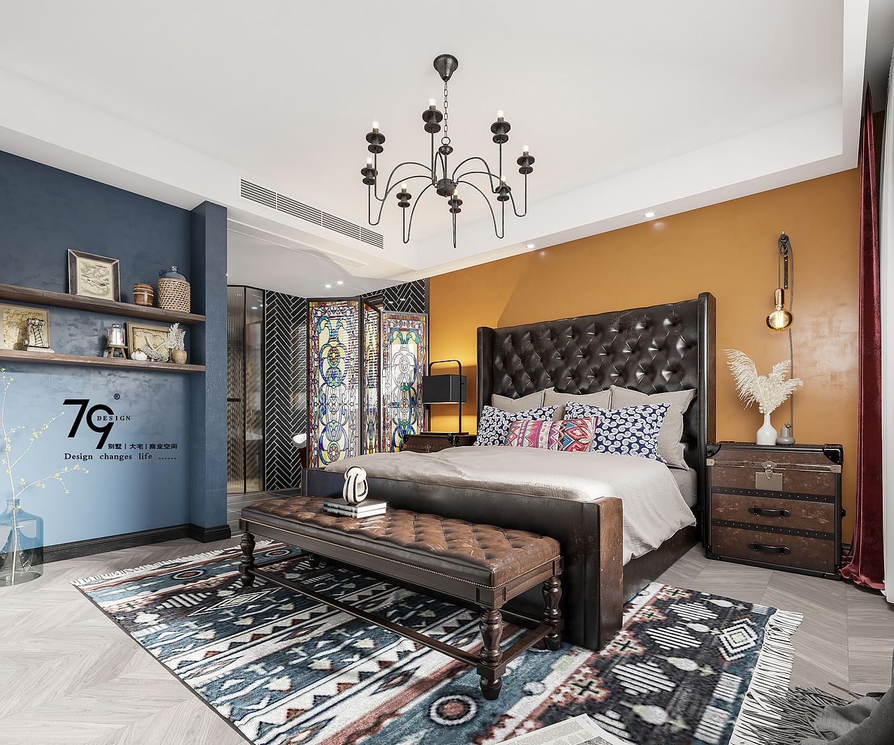 复古·混搭（图ZMjE1MTcxNzE2） - 家装设计 - 站酷设计师云图表现原创素材 - 站酷ZCOOL