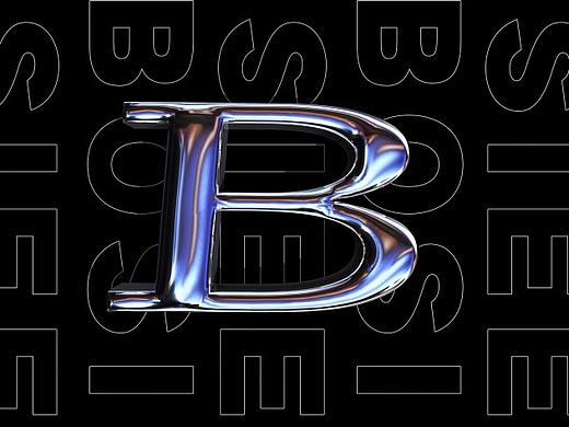 练习习1（液态金属质感字）